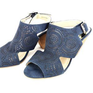 Vince Camuto Ellezi Cutout  Dark Blue Sandal 7.5